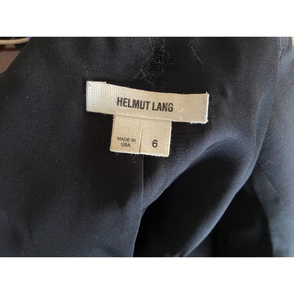 Helmut Lang Beautiful Black Asymmetric Jacket Ladies Size 6 - Picture 2 of 5